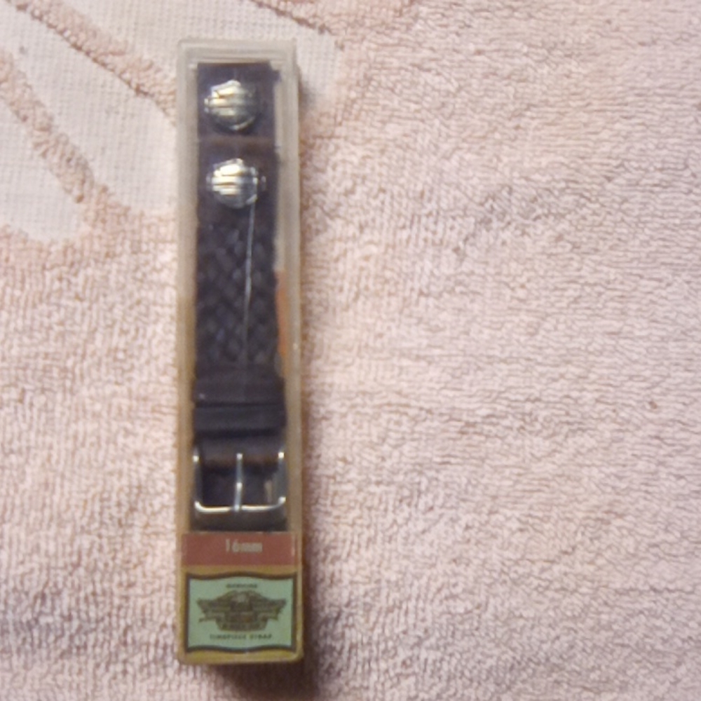 Vintage leather Harley Davidson watch band
